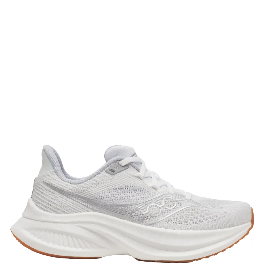 Saucony Women's Endorphin Speed 5 Running Shoes in White/Gum - Online Exclusive Recycled