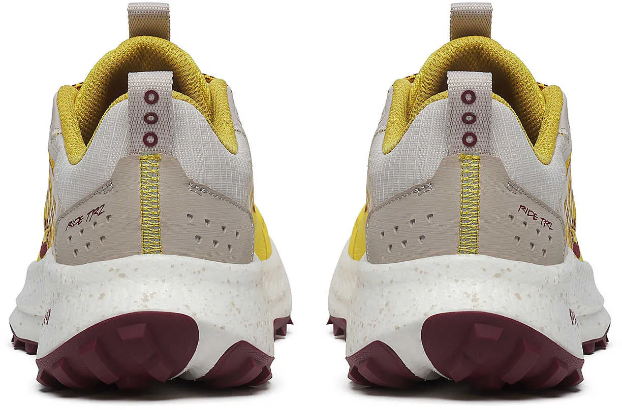 Saucony Ride TR2 Womens Trail Running Shoes - Yellow safari - themed running wear Hyperglide Motion