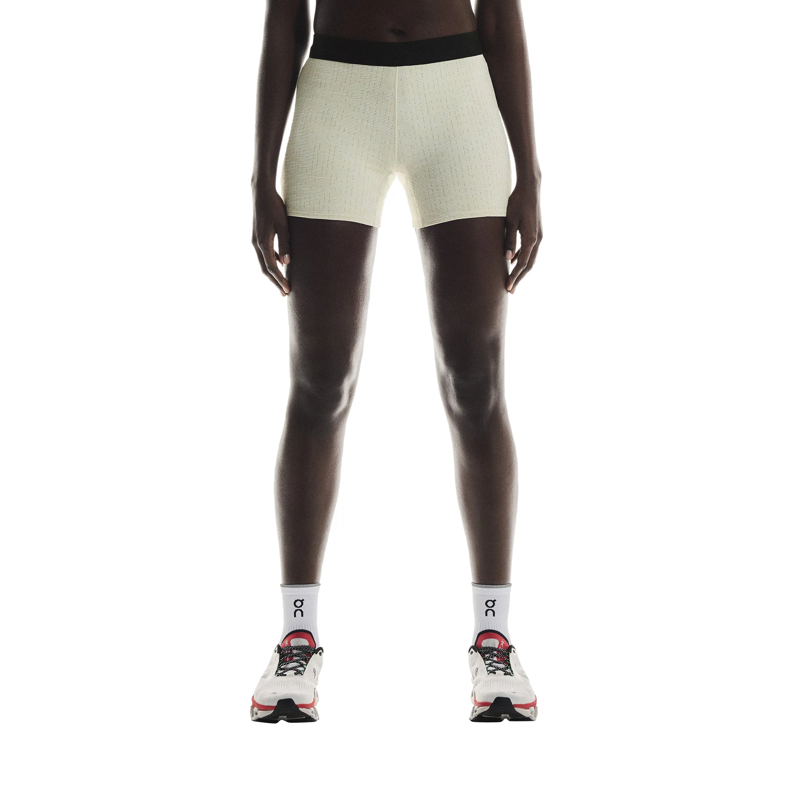 ReflectiveTrimDetails Women's Pace Tights Short Ice