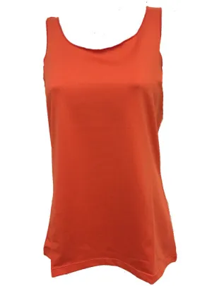 Mandarin Mesh Racerback Sport Tank Flexible Ribbing Layer Fit