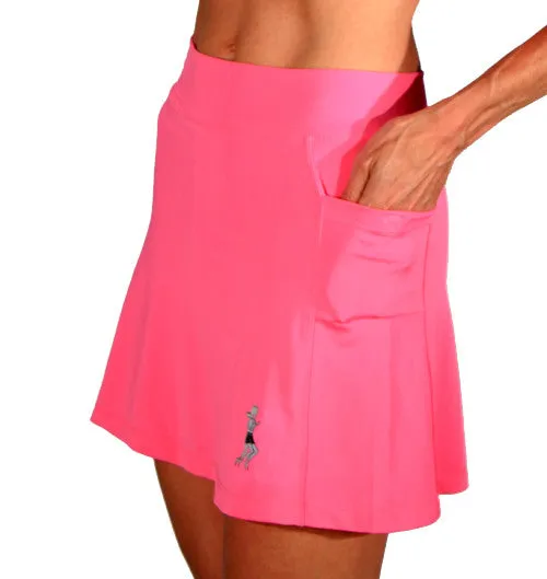 Bubblegum Running Skirt Faux Leather