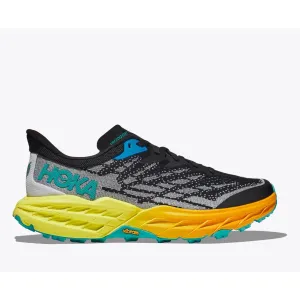 Arch Conforming Midsole cold weather running shoes Hoka Women's Speedgoat 5 (Black/Evening Primrose)