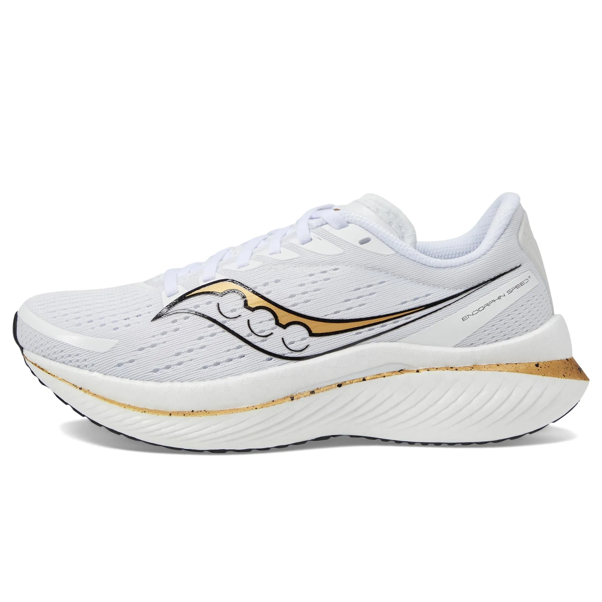 Minimalist Smooth Fit Saucony Women's Endorphin Speed 3 (White/Gold)