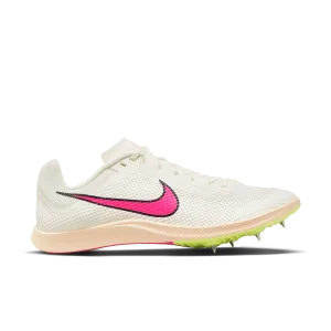 energy - returning - midsole - feature shoes Unisex Zoom Rival Distance (101 - Sail/Fierce Pink-LT Lemon Twist)