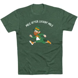 Running Short Sleeve T-Shirt - Mile After Luckin Mile Comfy Look