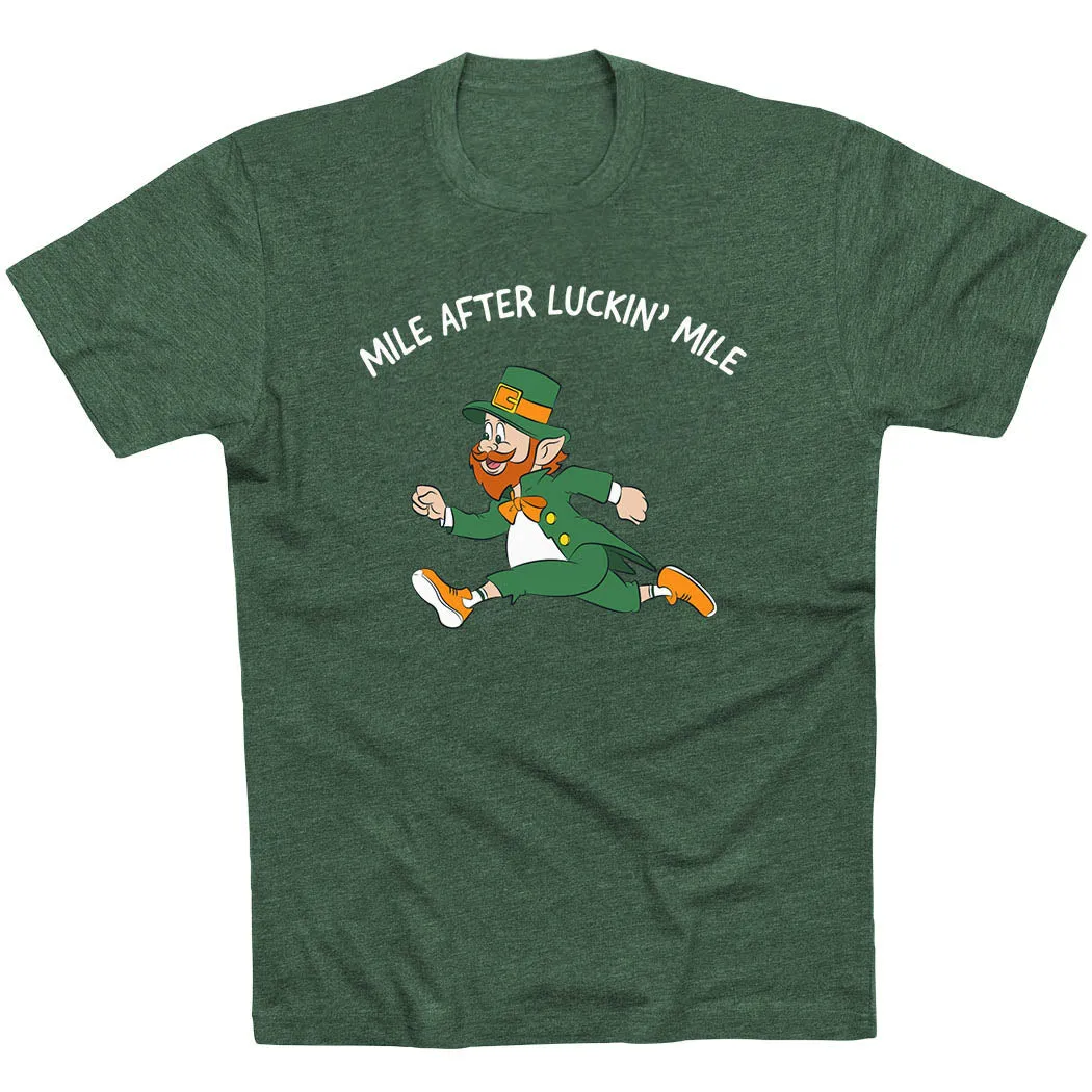 Running Short Sleeve T-Shirt - Mile After Luckin Mile Comfy Look