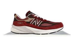 New Balance 990v6 MiUSA Teddy Santis Burgundy Tan energy - return shoes