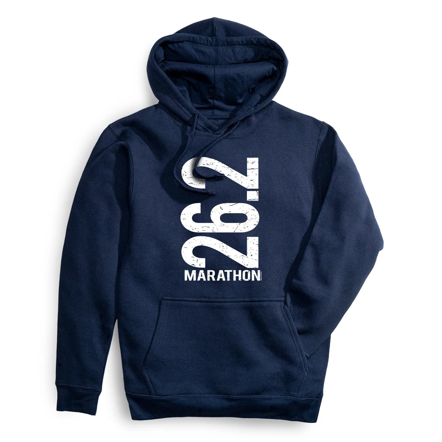 Statement Fleece Hoodie -  26.2 Marathon Vertical Classic Shirt Sky Cool