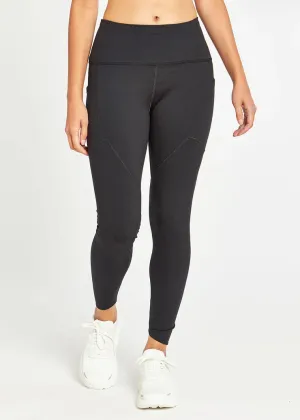 Oiselle | Flyout Tights | Women's | Black Stretch Woven Fabric day trip