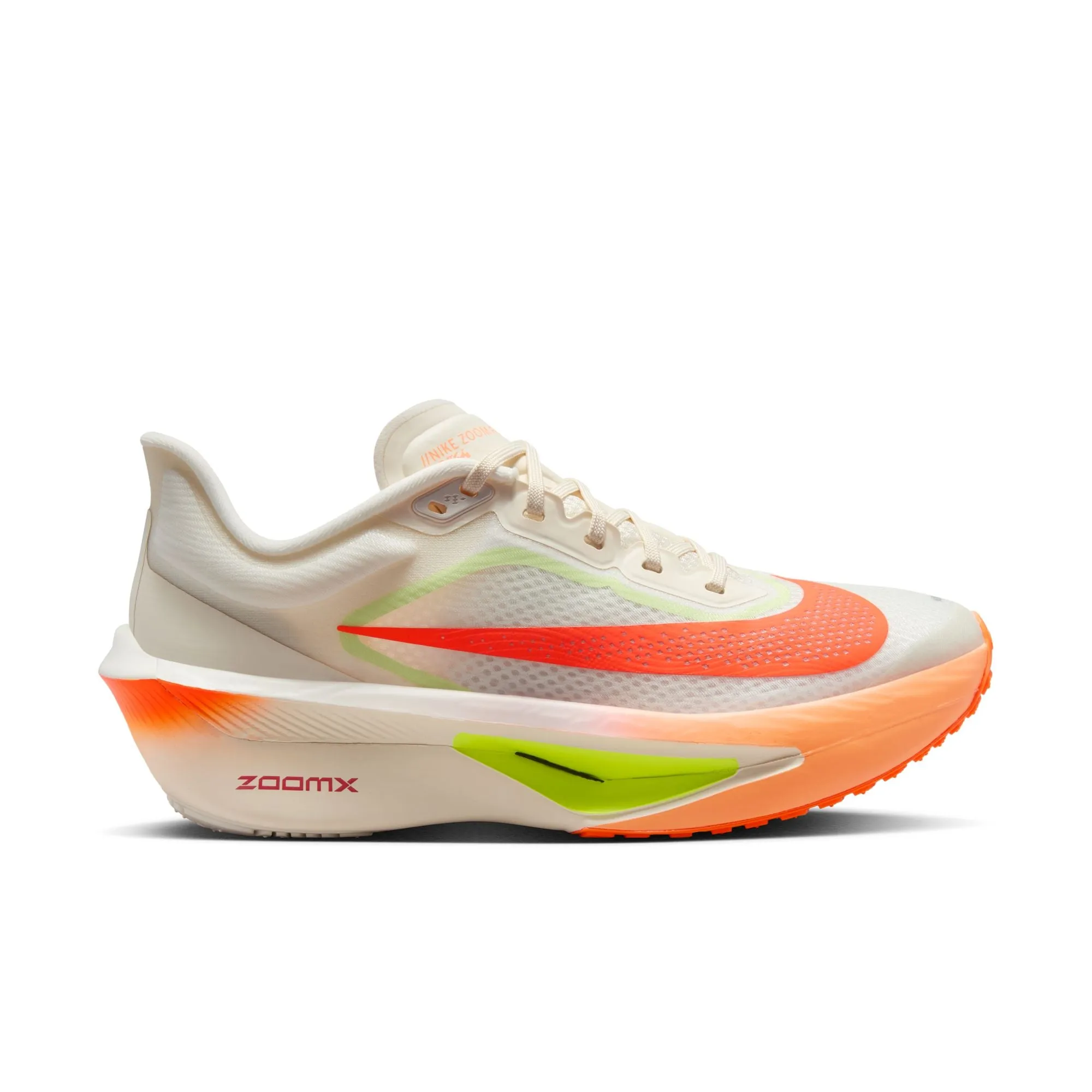 Women??s Zoom Fly 6 (105 - Pale Ivory/Hyper Crimson-Barely Volt) Durable Fabric