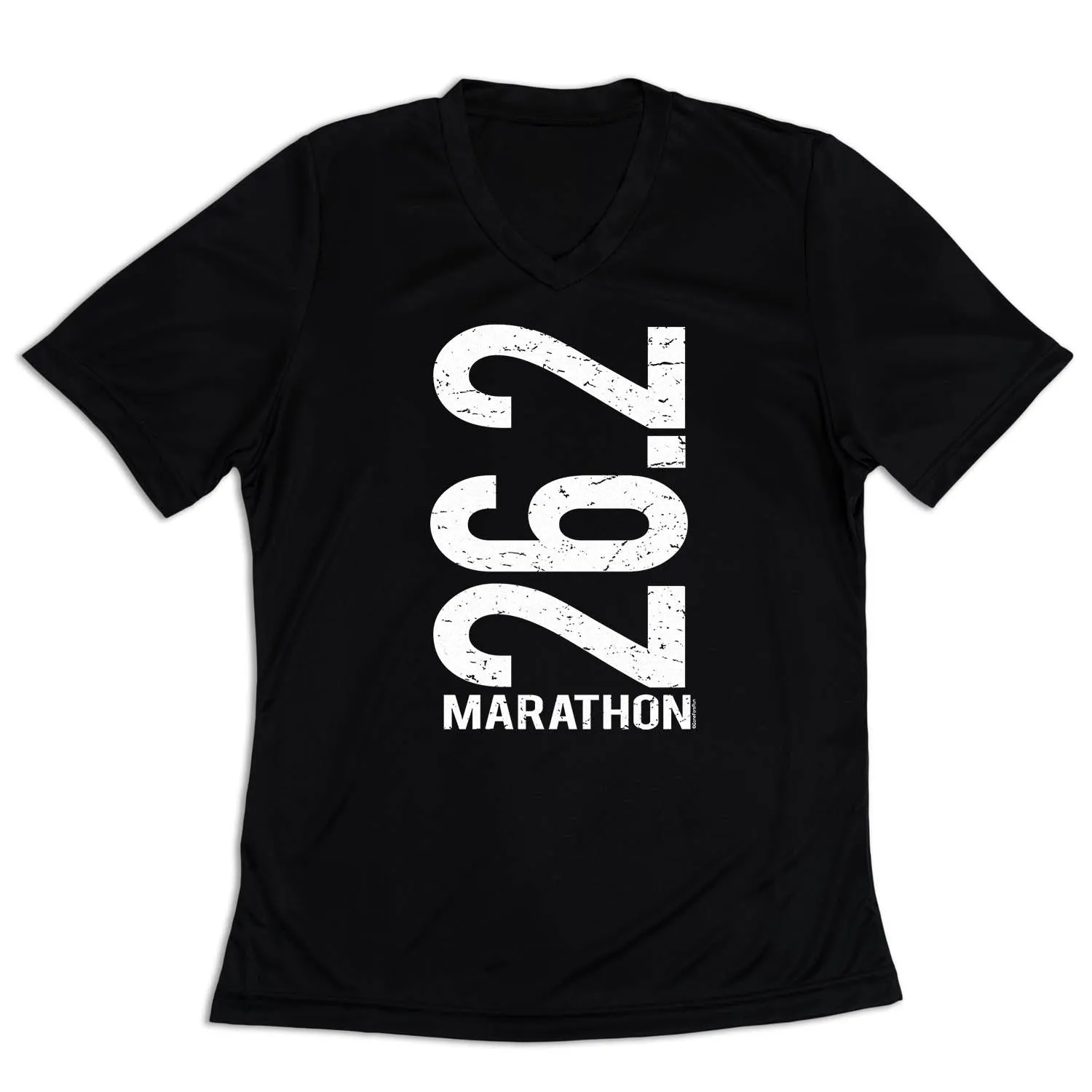 WrinkleFreeFabric Women's Short Sleeve Tech Tee - 26.2 Marathon Vertical