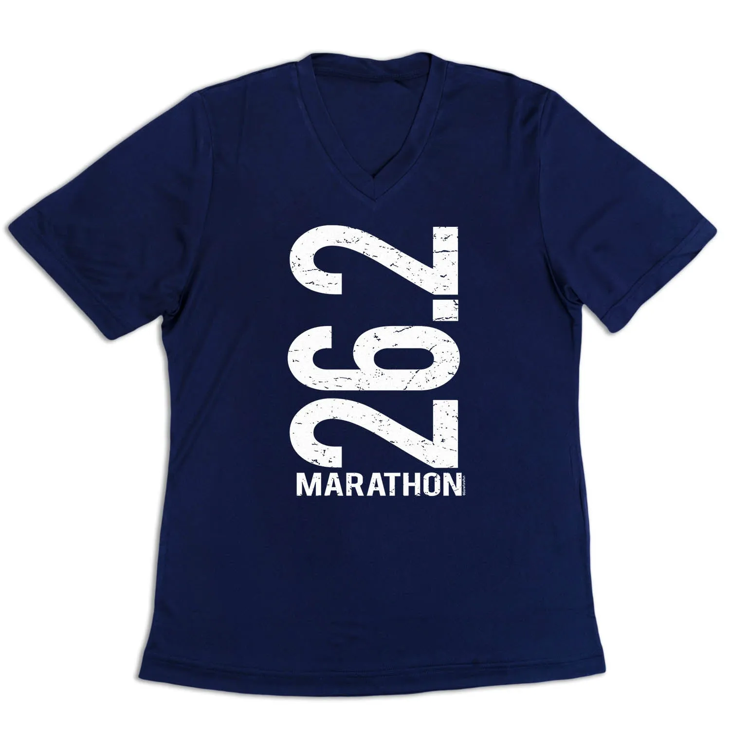 Women's Short Sleeve Tech Tee - 26.2 Marathon Vertical Stylish and Comfortable
