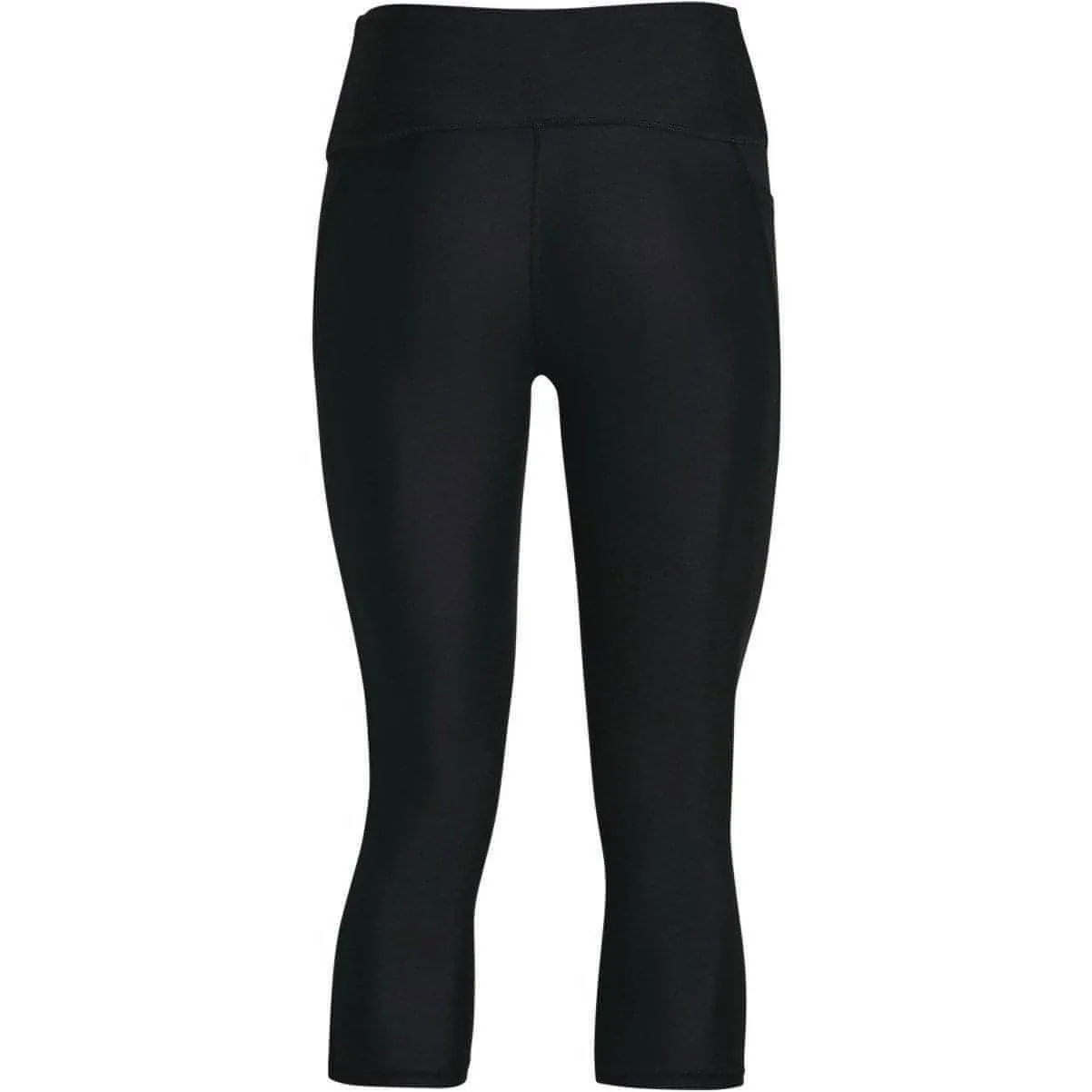 Under Armour Hi-Rise Womens 3/4 Capri Running Tights - Black Anti Odor Fitness Training