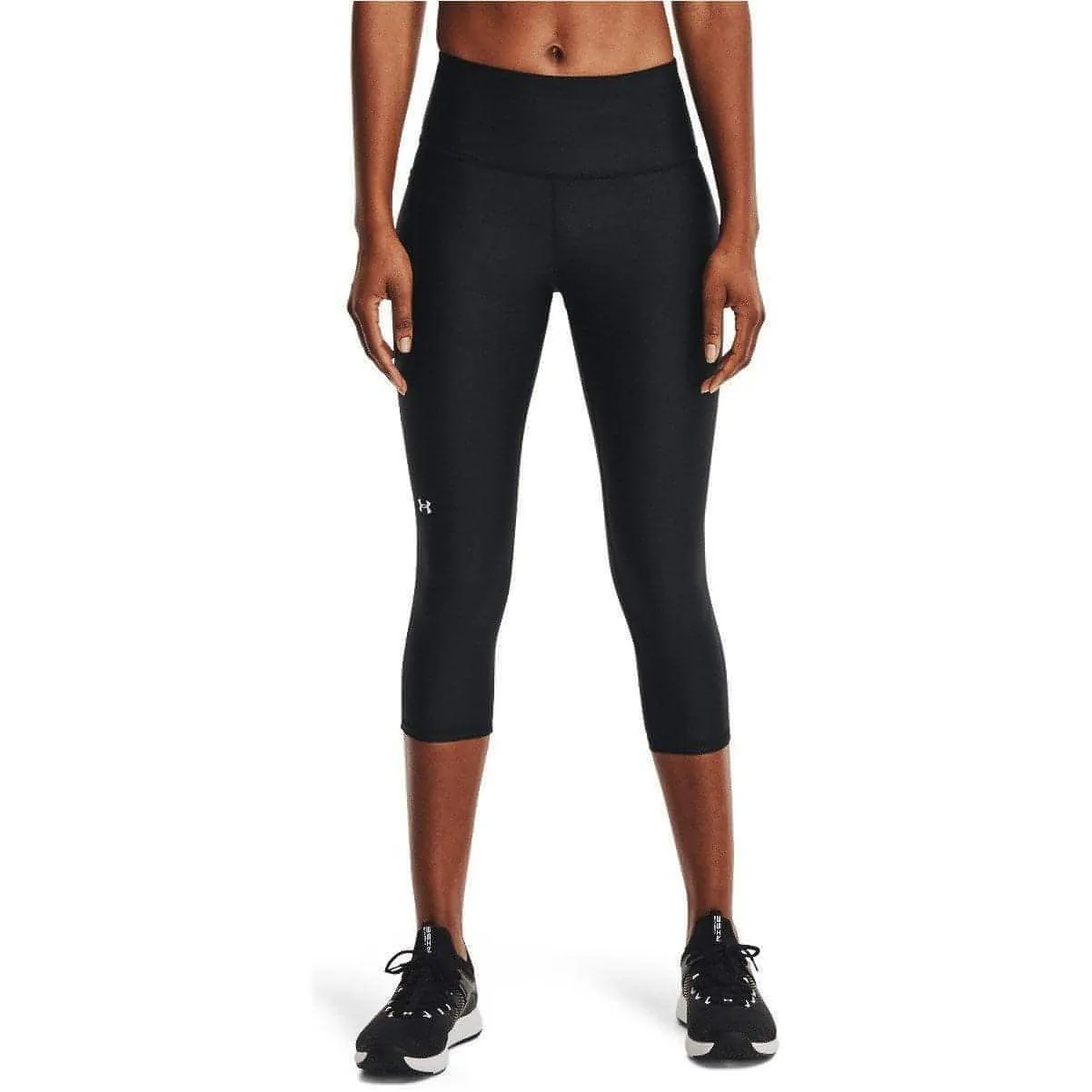 Under Armour Hi-Rise Womens 3/4 Capri Running Tights - Black Gym Life Quick drying material