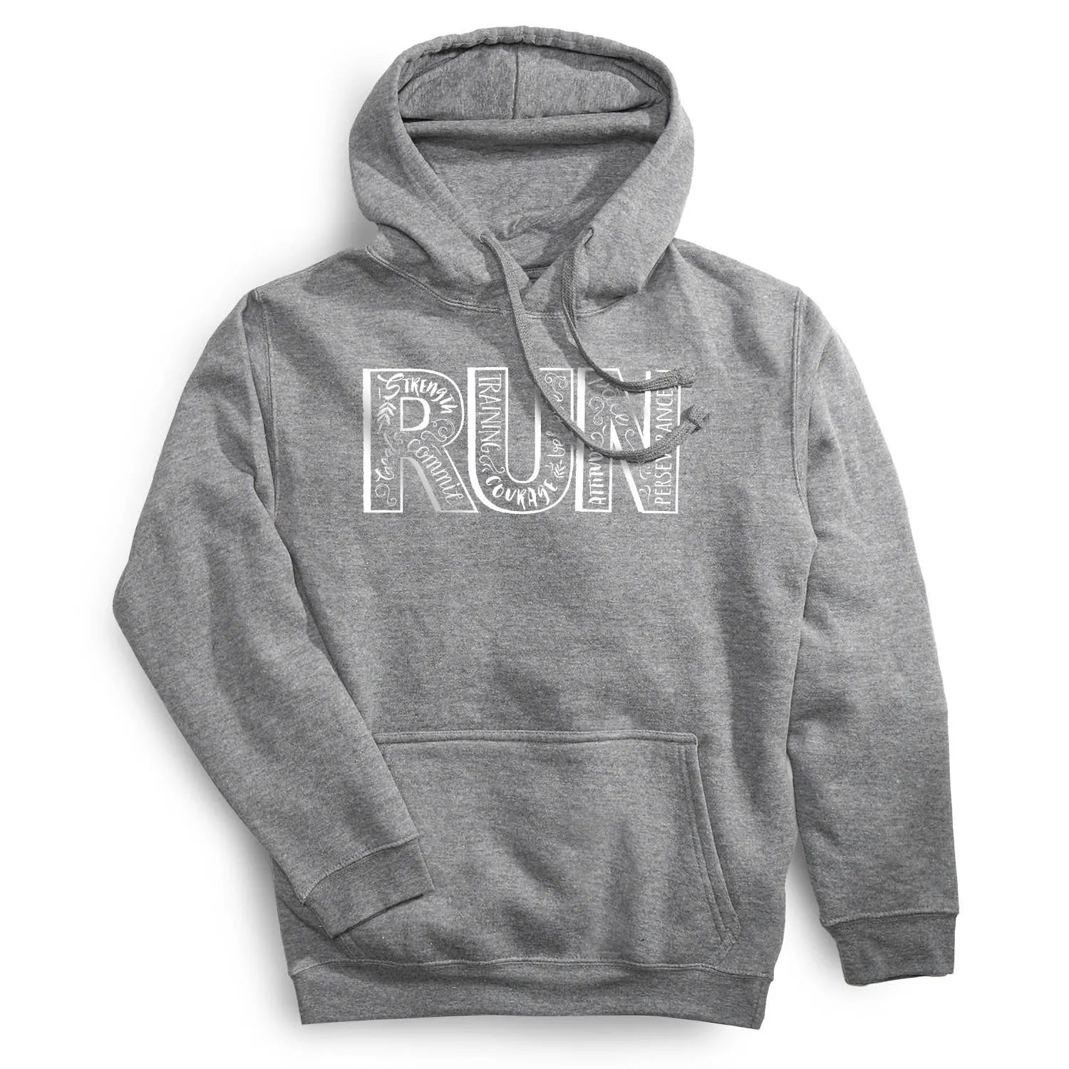 Statement Fleece Hoodie -  Run With Inspiration Reflective Safety Accents