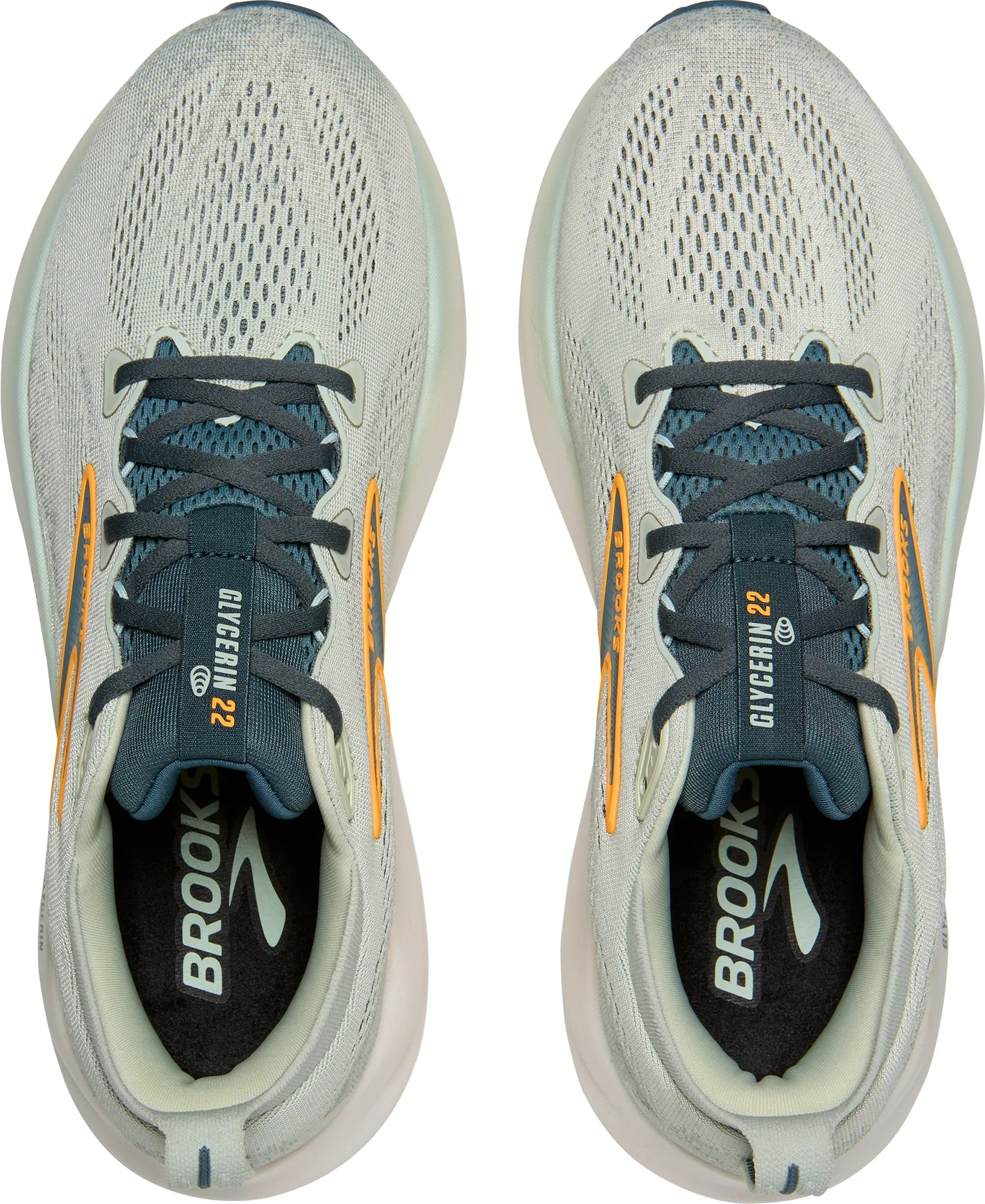 Brooks Glycerin 22 Mens Running Shoes - Grey Flat Ground