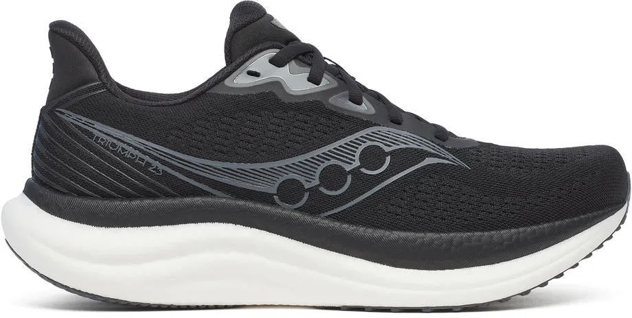 Ankle Collarbone Padding Saucony Triumph 23 Mens Running Shoes - Black