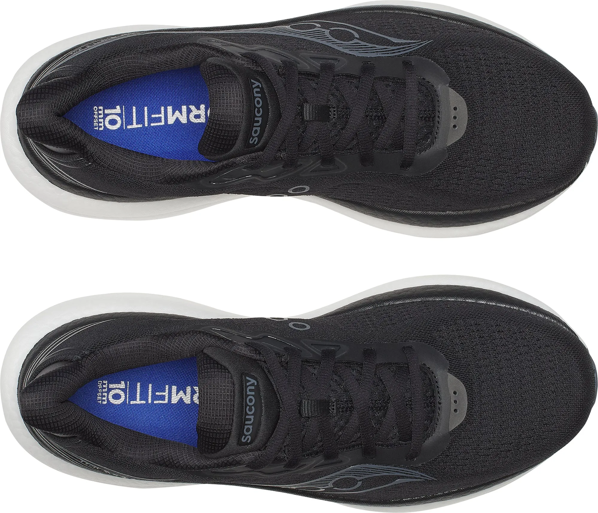 Adjustable Fitment Saucony Triumph 23 Mens Running Shoes - Black