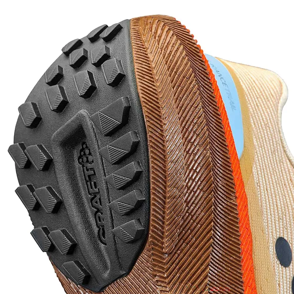 Women's Endurance Trail Running Shoe - Ecru/Roots - Regulr (B) Elastic Ankle Collar