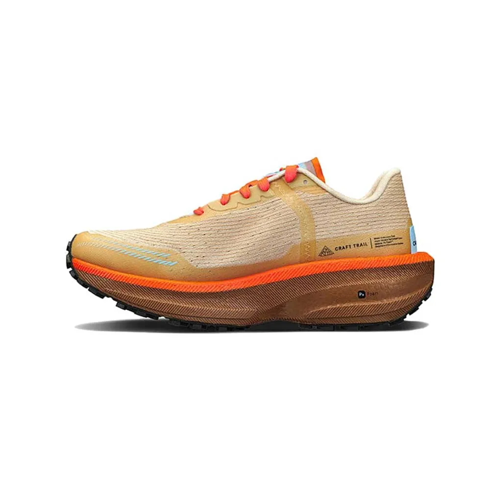 Women's Endurance Trail Running Shoe - Ecru/Roots - Regulr (B) dual use trail shoes